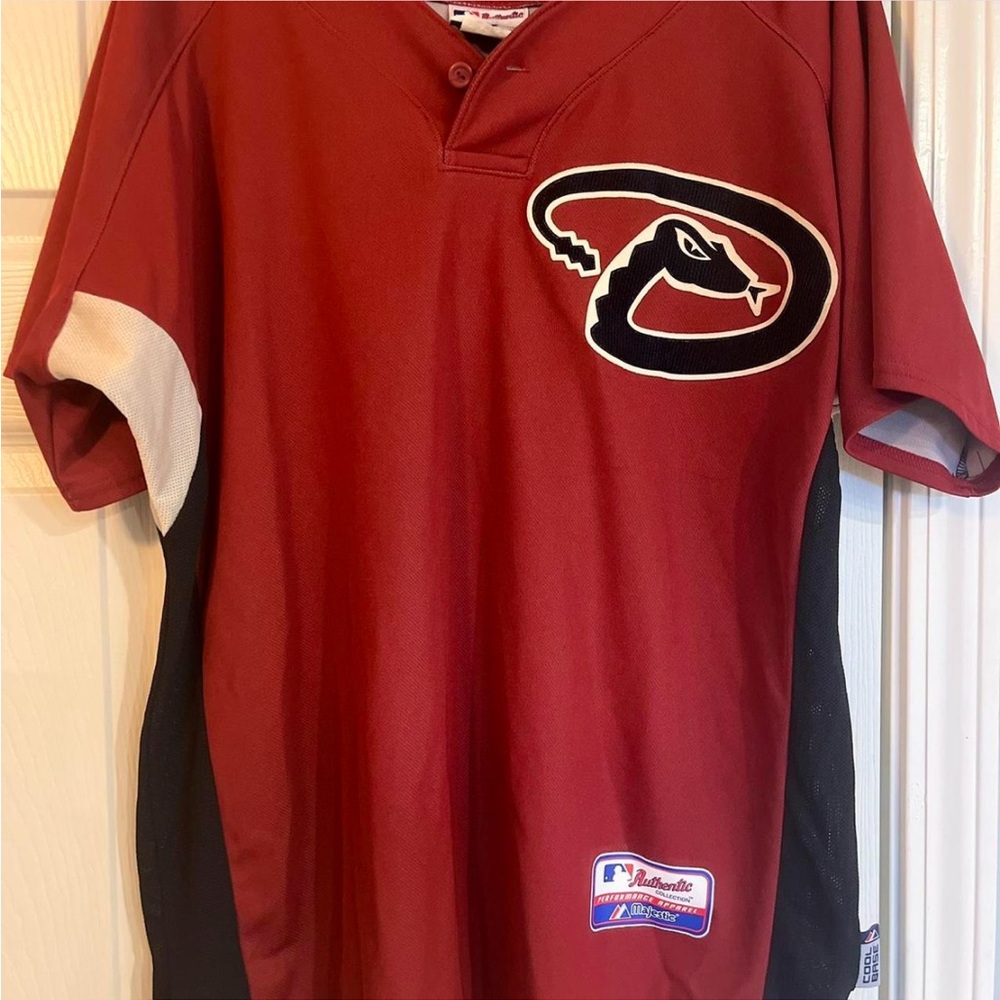 MLB Arizona Diamondbacks Retro Vintage Magestic Jersey Sz LARGE